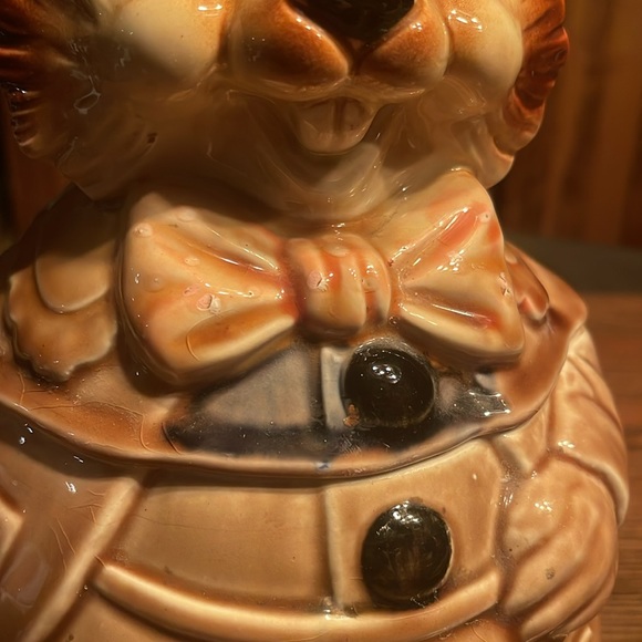 VINTAGE ROYAL SEALY JAPAN PETER RABBIT EASTER BUNNY COOKIE JAR BROWN - Picture 8 of 13